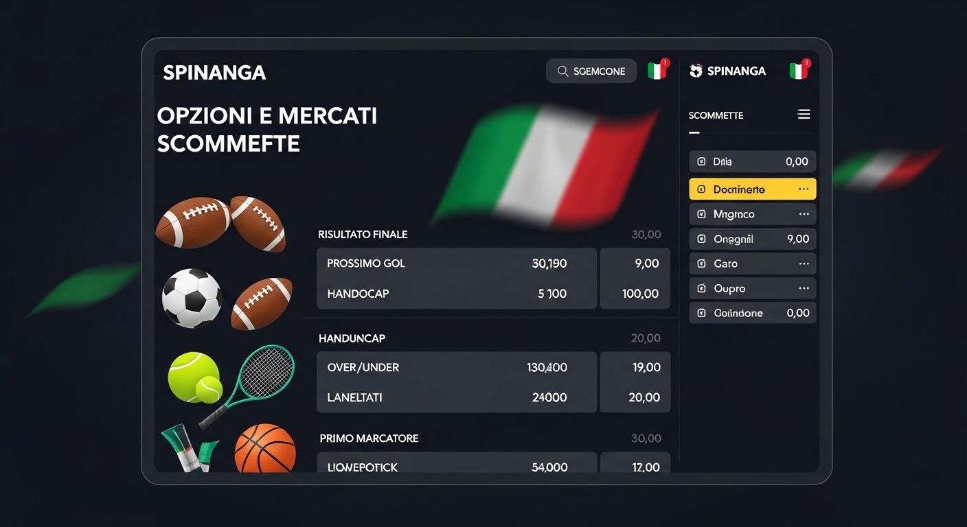 Opzioni e mercati di scommesse match betting